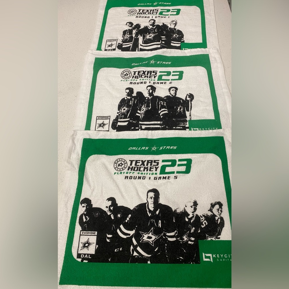 Dallas Stars NHL Hockey 2023 Playoffs 3 Rally Towels Games 1 2 5 New